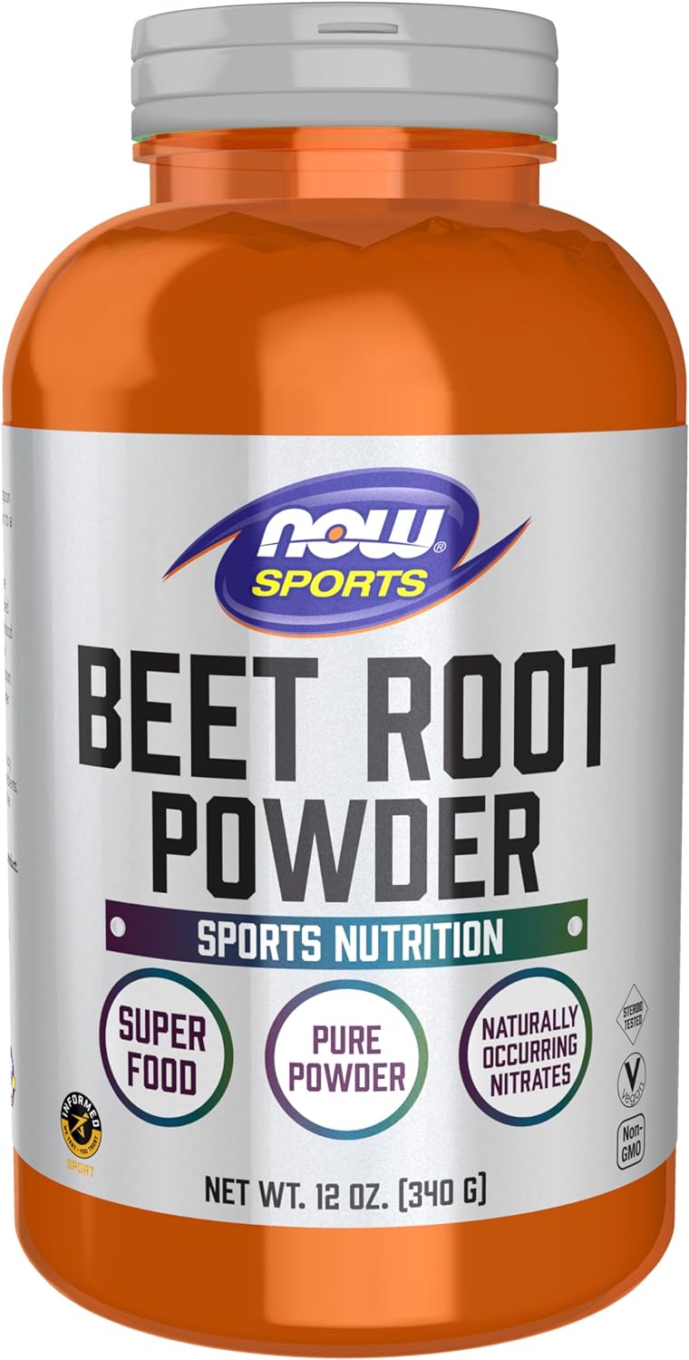 NOW Sports Nutrition, Beet Root Powder, Super Food With Naturally Occurring Nitrates, 12-Ounce