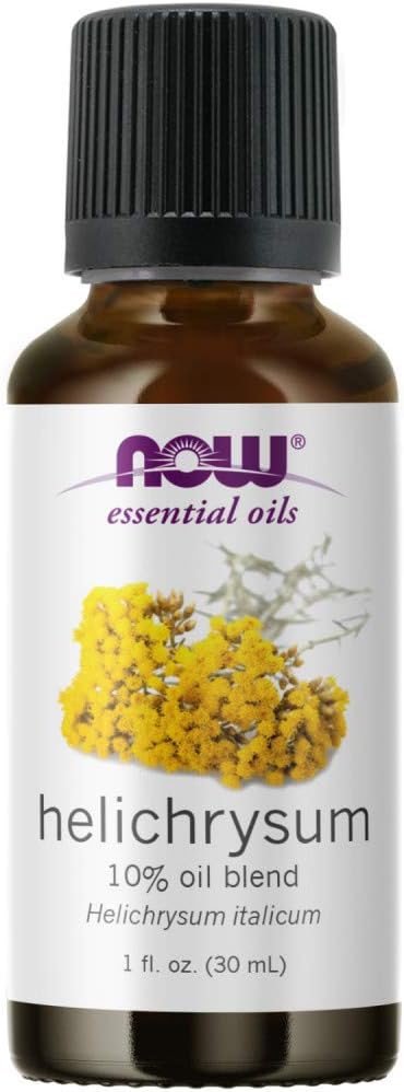 NOW Essential Oils, Helichrysum Oil Blend, Soothing Aromatherapy Scent, Steam Distilled, 100% Pure, Vegan, Child Resistant Cap, 1-Ounce