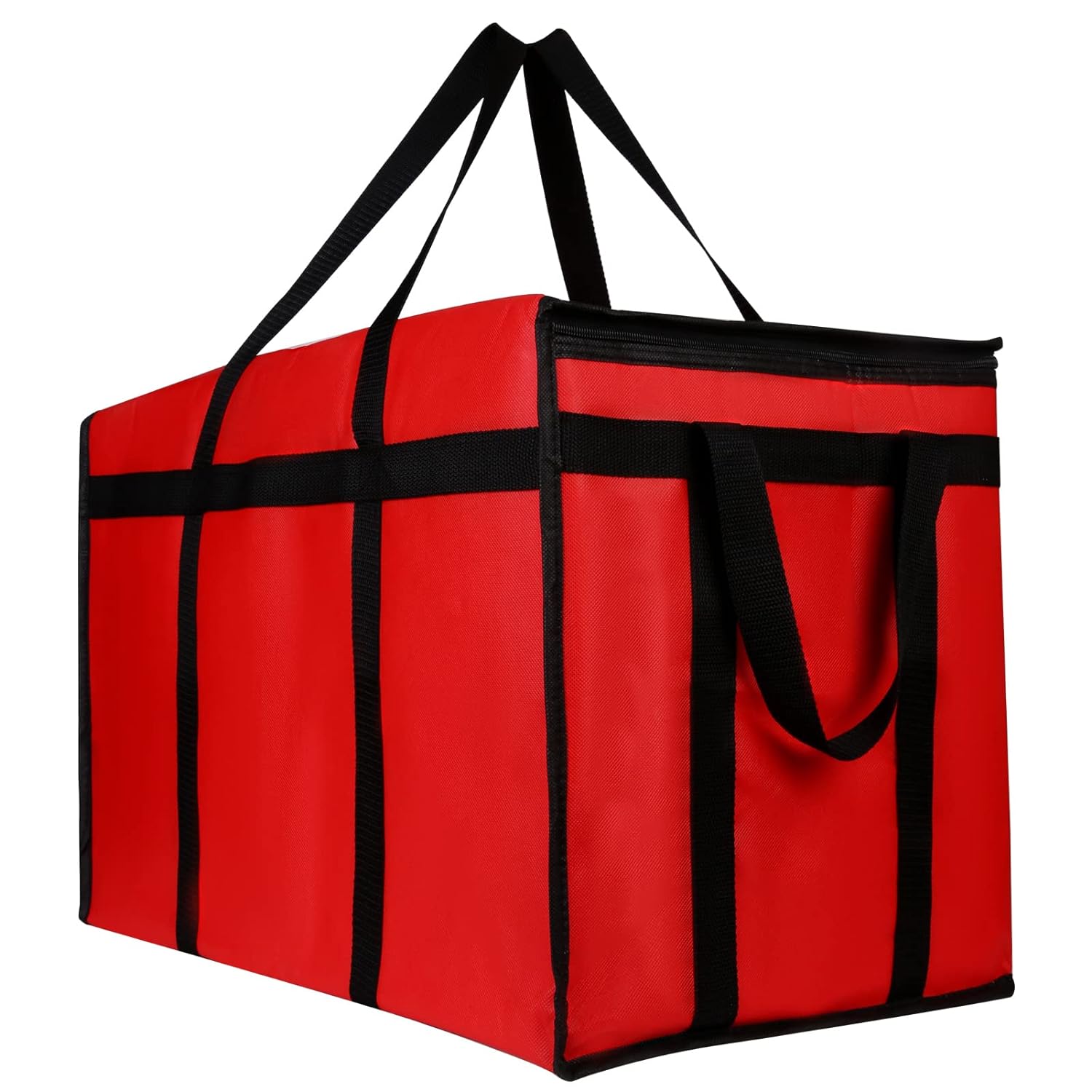 musbus Extra large XXXL Insulated Delivery Bag Cooler Bags Keep Food Warm Catering Therma for doordash Shopper hot warming RED Pizza