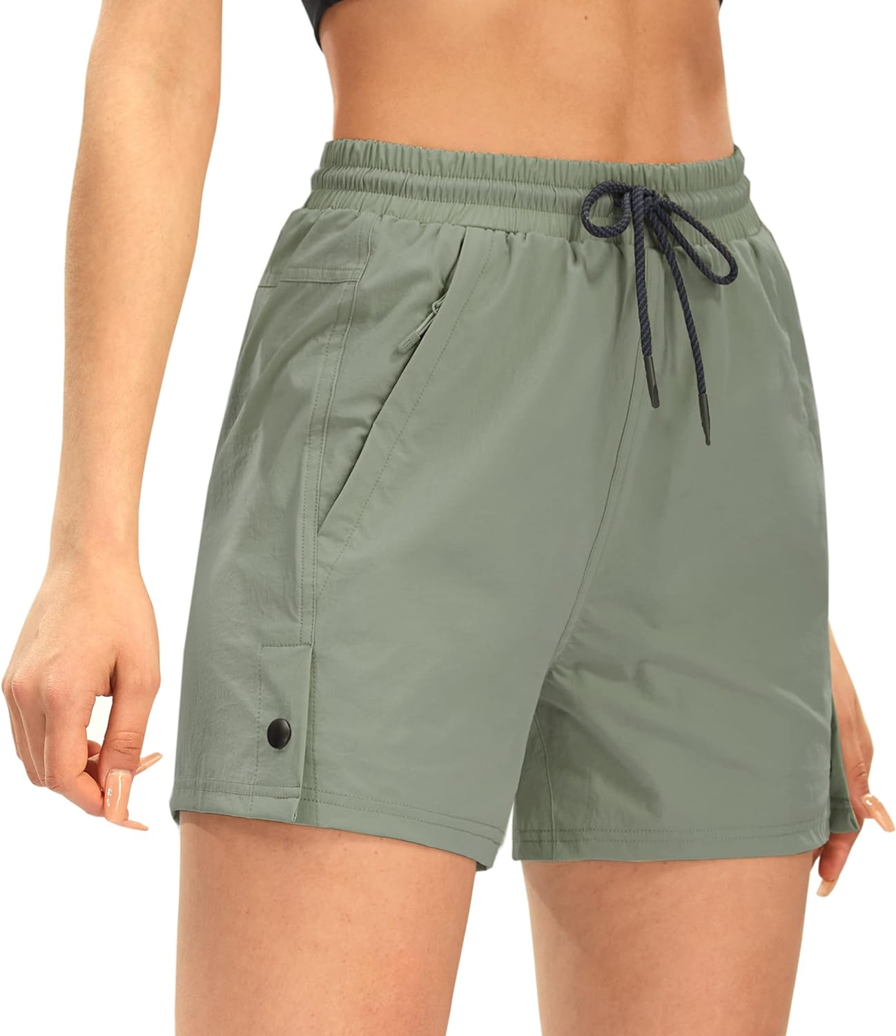 AFITNE Women' 4 Hiking Shorts Quick Dry Lightweight Outdoor Shorts Travel Athletic Golf Shorts with Pockets Water Resistant