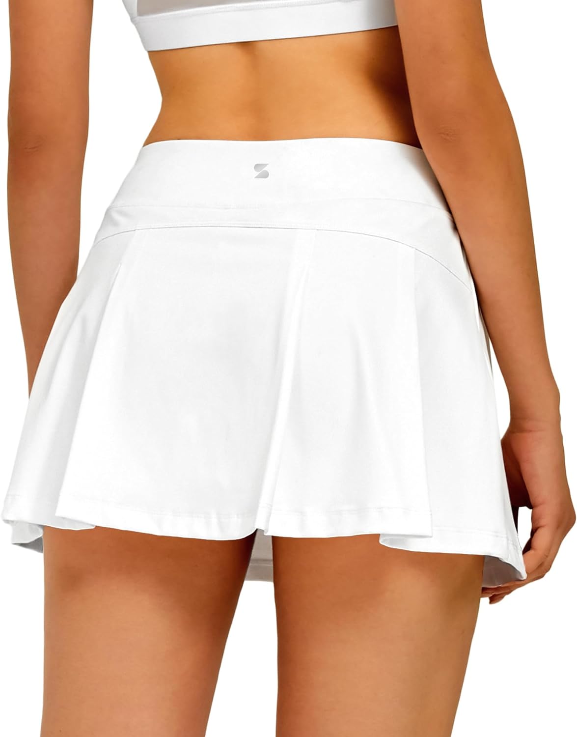Stelle Women Tennis Skirt Golf Skorts Athletic High Waisted with Pockets Inner Shorts Sport Workout Pleated Pickleball