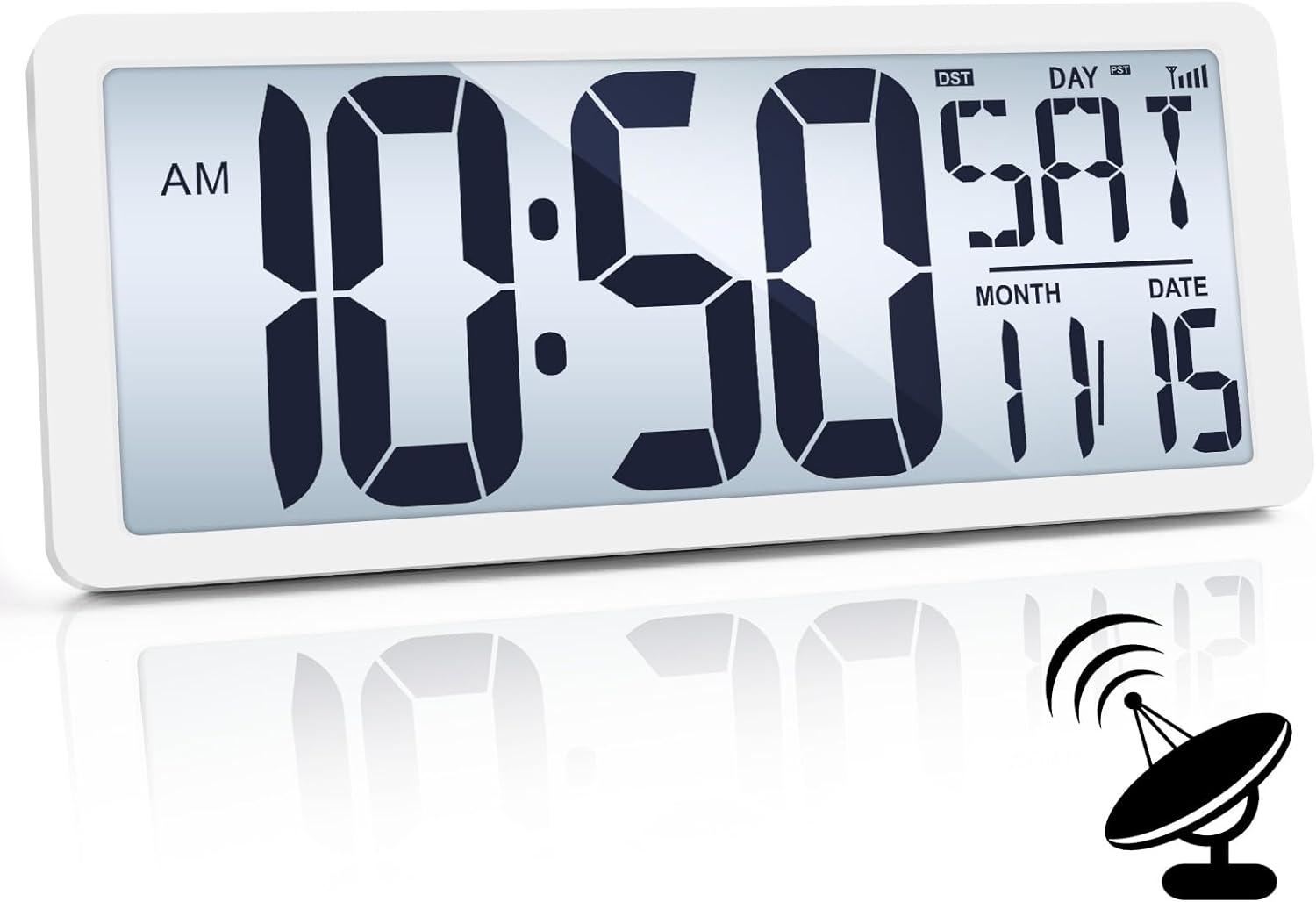 TXL Atomic Clock with Backlight, 14.2