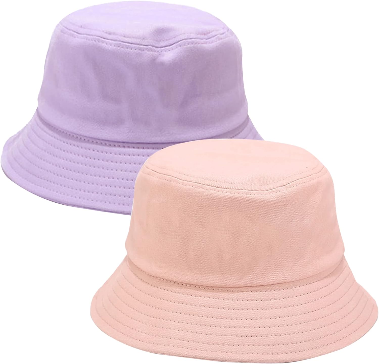 Umeepar Cotton Bucket Hat, 1 Pack or 2 Pack Packable Beach Sun Hat for Womens Men