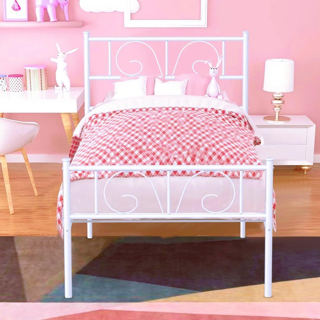 This is a very nice, cheap frame to grab. My daughter loves her new bed. I bought an 8 inch mattress for it and that' perfect. I wouldn't suggest getting a 6 inch. It was very easy to put together and took not much tme at all. It' very lightweight and easy to move when changing the room around.