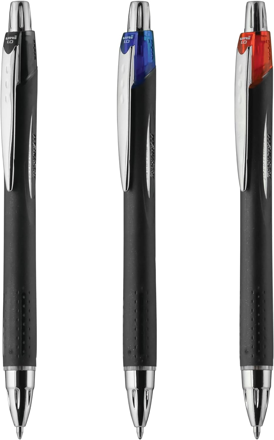 Uniball Jetstream RT 3 Pack, 1.0mm Medium Assorted, Wirecutter Best Pen, Ballpoint Pens, Ballpoint Ink Pens | Office Supplies, Pens, Ballpoint Pen, Colored Pens, Fine Point, Smooth Writing Pens