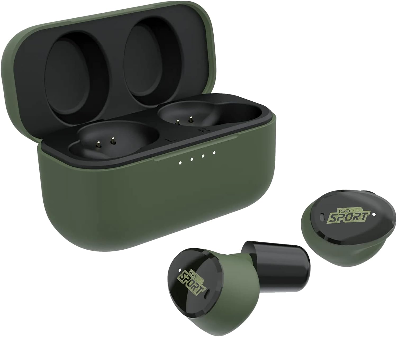 ISOtunes Sport Caliber BT Shooting Earbuds: True Wireless Bluetooth Hearing Protection, Water and Dust Proof, 13 Hour Battery, 25 dB Noise Reduction Rating (NRR)