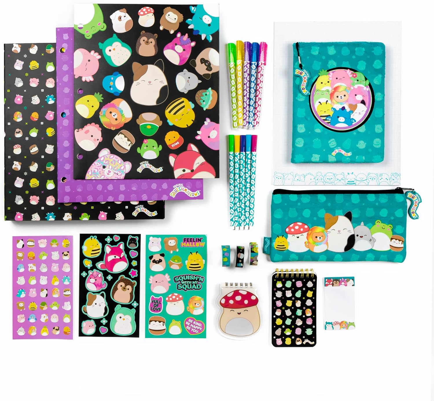 Fashion Angels Large Bundle - Includes Binder, Folders, Pencil Pouch, Stickers, 5 Gel Pens and More - Cute Set for Ages 8 and Up