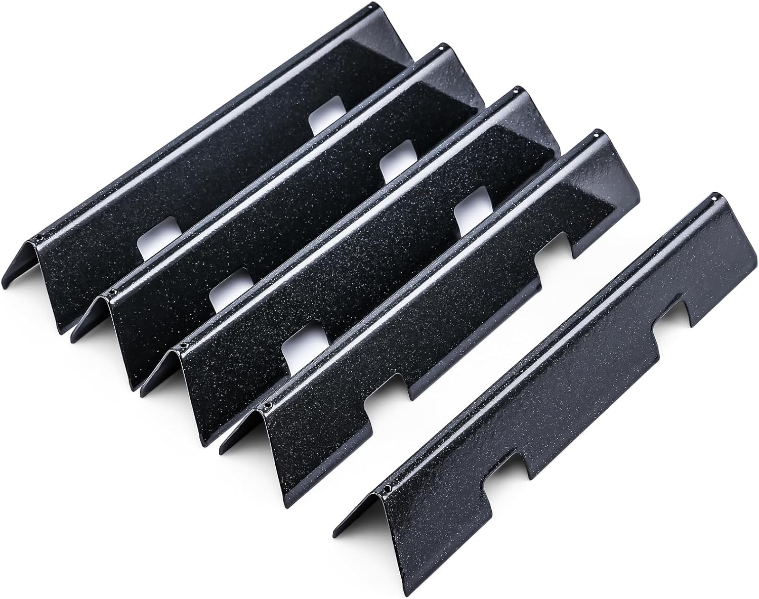 Uniflasy 15.3 Heavier Flavorizer Bars for Weber Spirit I & II 300 Series,Spirit I & II E-310 S-310 E-320 S-320 E-330 S-330 (Front-Mounted Control) Grill Parts,Porcelain Enameled Heat Plate, 16GA,7636