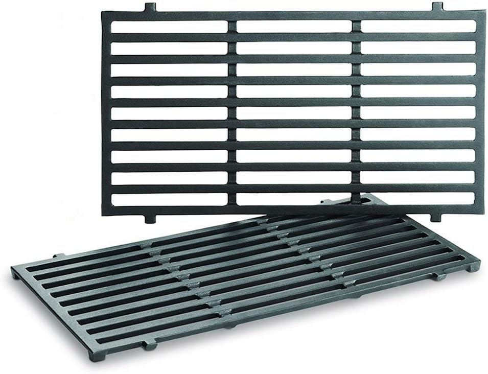 Uniflasy 7637 17.5 Inch Grill Cooking Grates for Weber Spirit & Spirit II 200 Series Spirit E210 Spirit E220 Spirit S210, Spirit S220 with Front Control Weber Spirit 200 Grill Grates 17.5 x 10.2 x 0.5