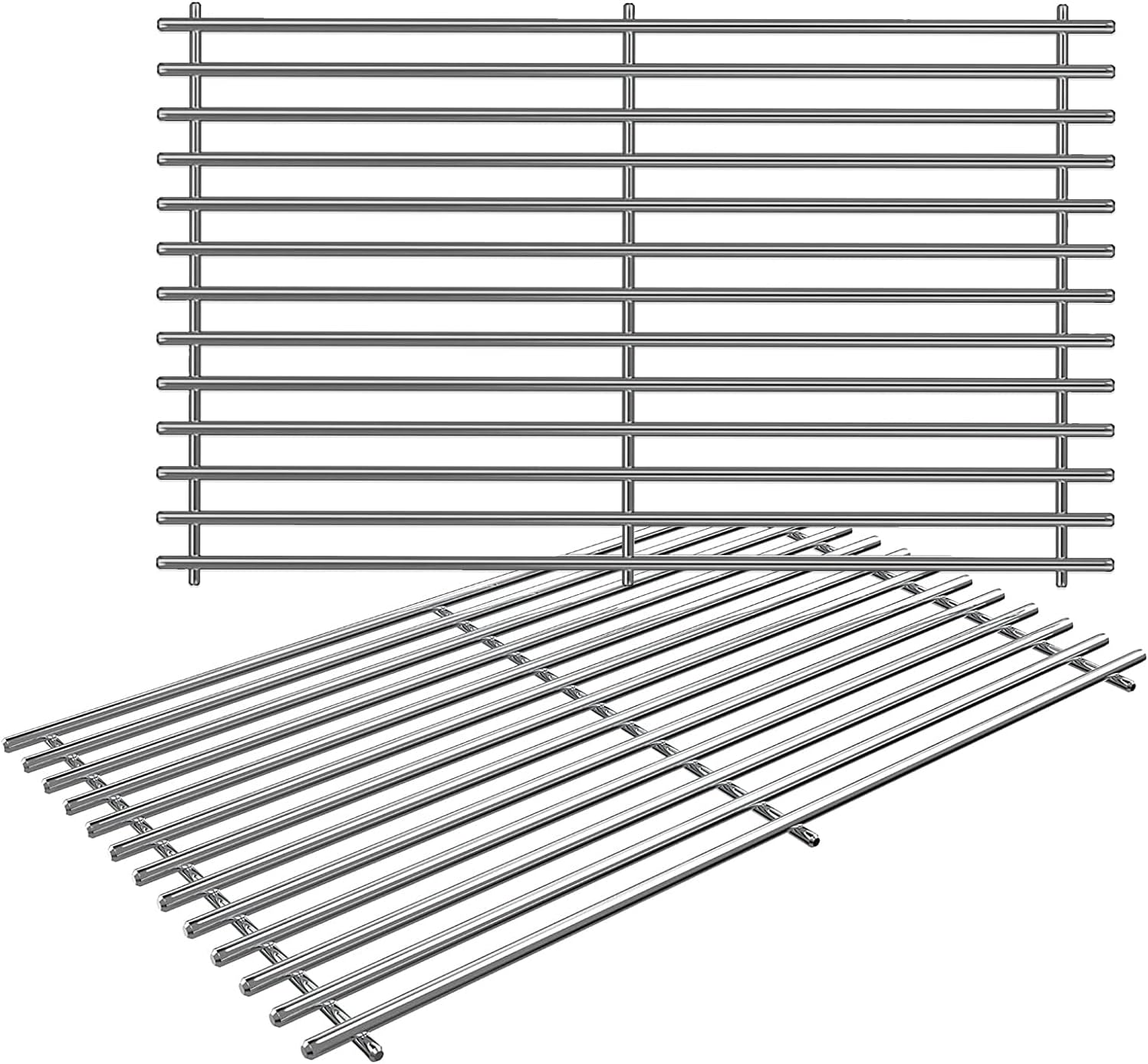 Uniflasy 7637 Stainless Steel Cooking Grates for Weber Spirit I & II 200 Series Spirit E210 Spirit E220 Spirit S210, Spirit S220 Gas Grills for Weber 7637 17.5 x 10.2 x 0.5