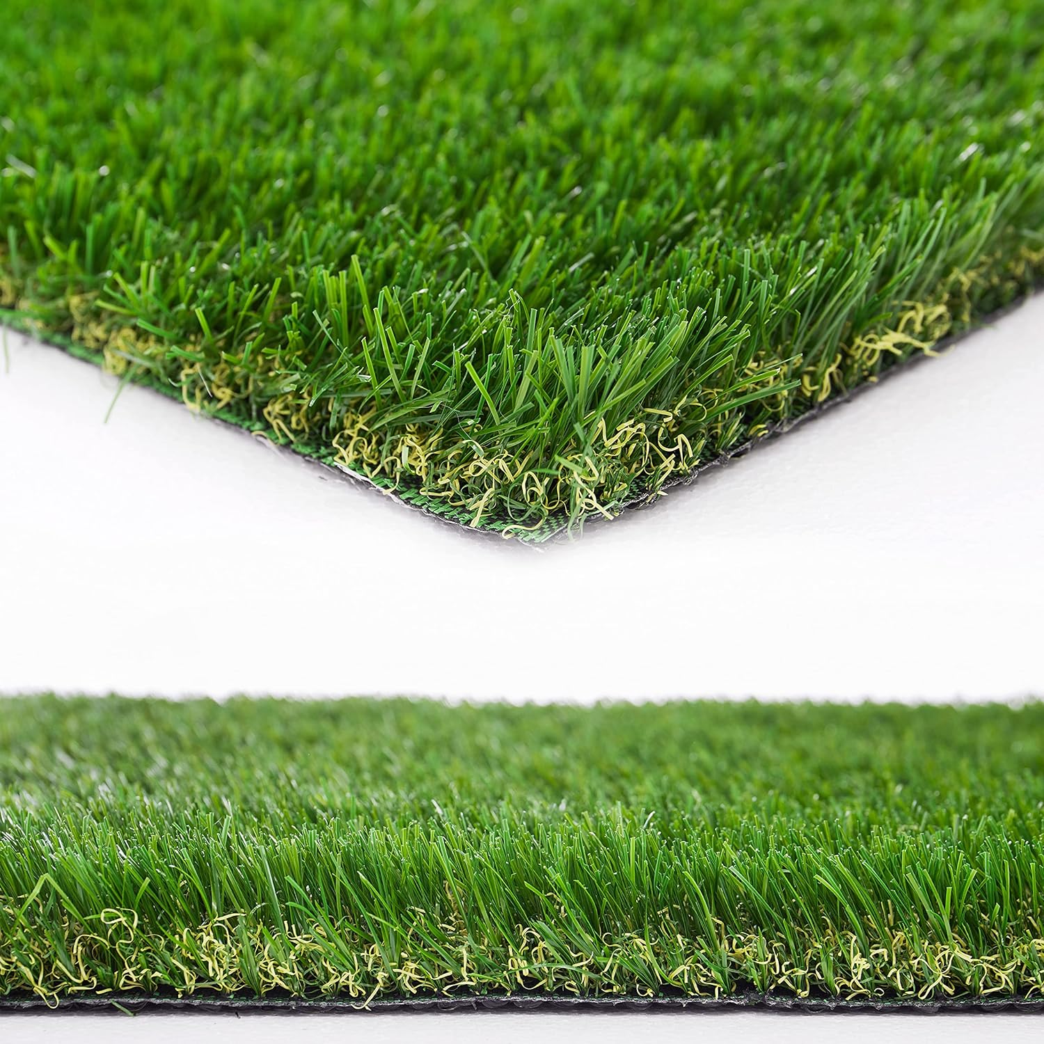 Natural Artificial Grass Turf 4 FT x 6 FT, Heyroll Customized Sizes Thick Faux Grass, 1.38 Indoor Outdoor Garden Rug Landscape Carpet Lawn Synthetic Fake Grass Mat