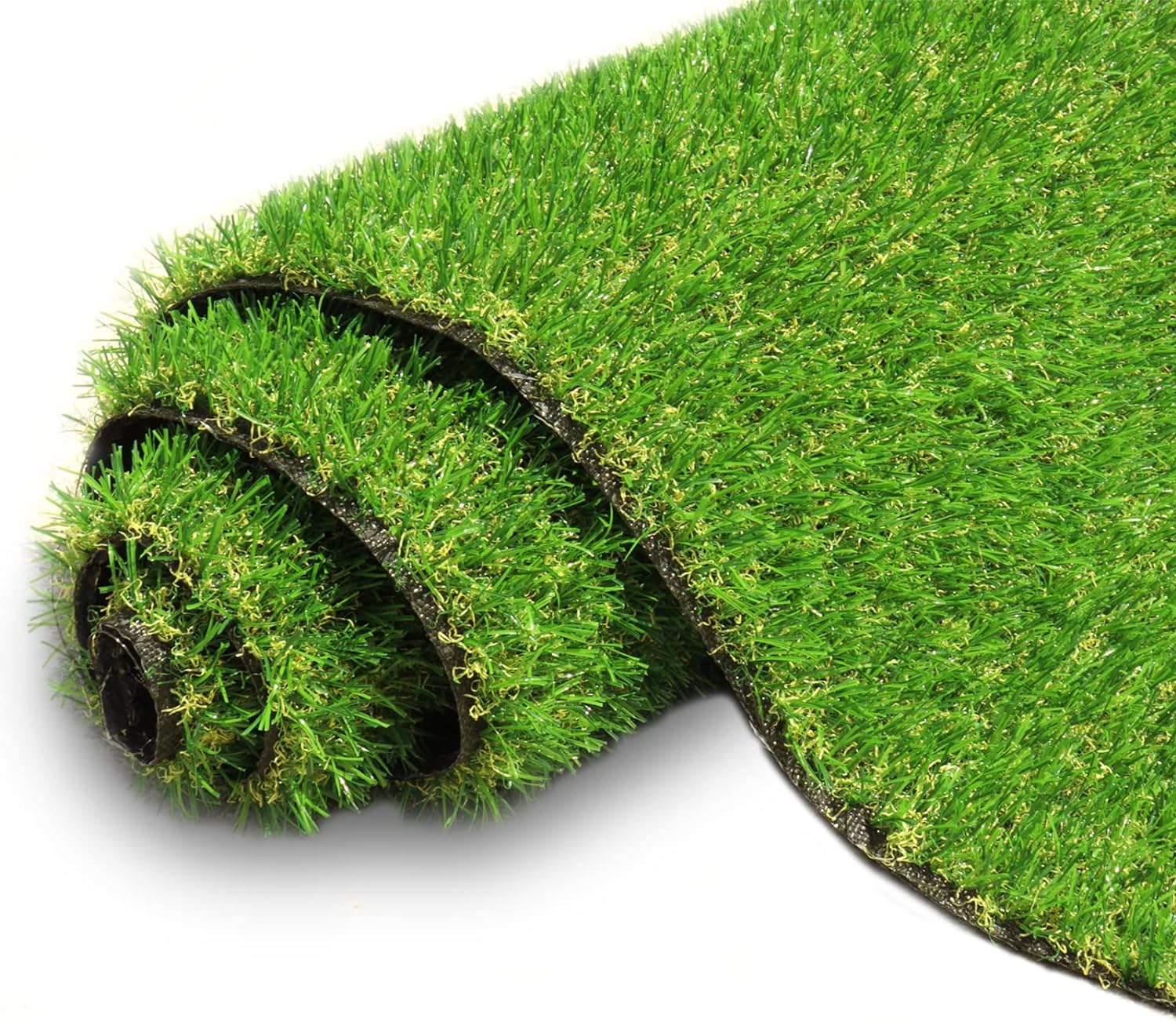 AYOHA Artificial Turf Grass 3' x 5' with Drainage, 0.8 Inch Realistic Fake Grass Rug Indoor Outdoor Lawn Landscape for Garden, Balcony, Backyard, Patio, Synthetic Grass Mat for Pet Dogs, Customized