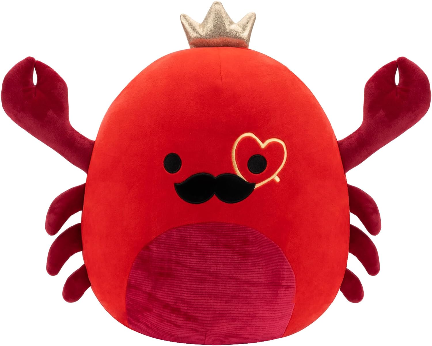 Squishmallows Original 16-Inch Georgios Red King Crab with Heart Monocle - Official Jazwares Large Plush