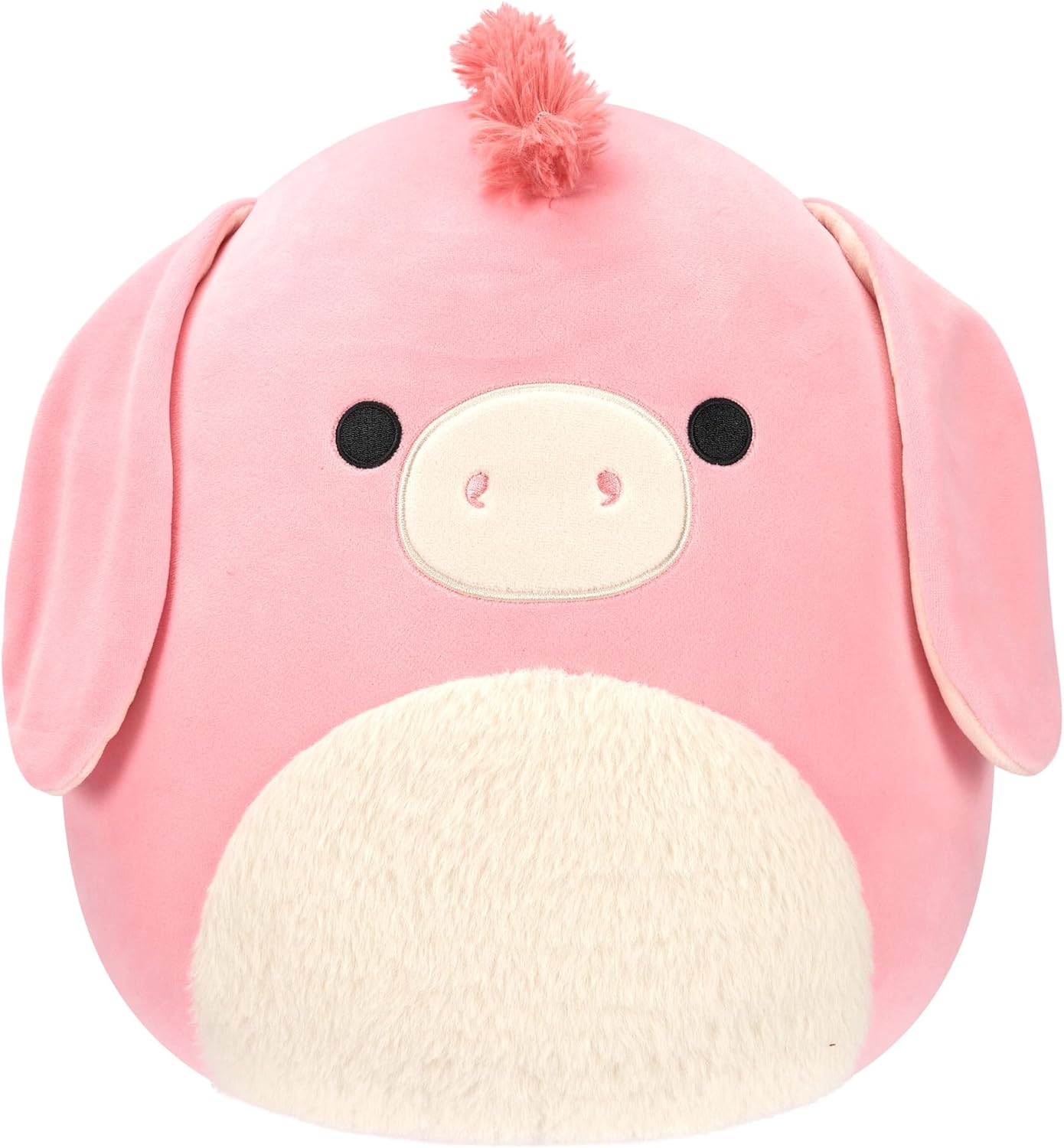 Squishmallows Original 12-Inch Maudie Pink Donkey with White Fuzzy Belly - Official Jazwares Plush