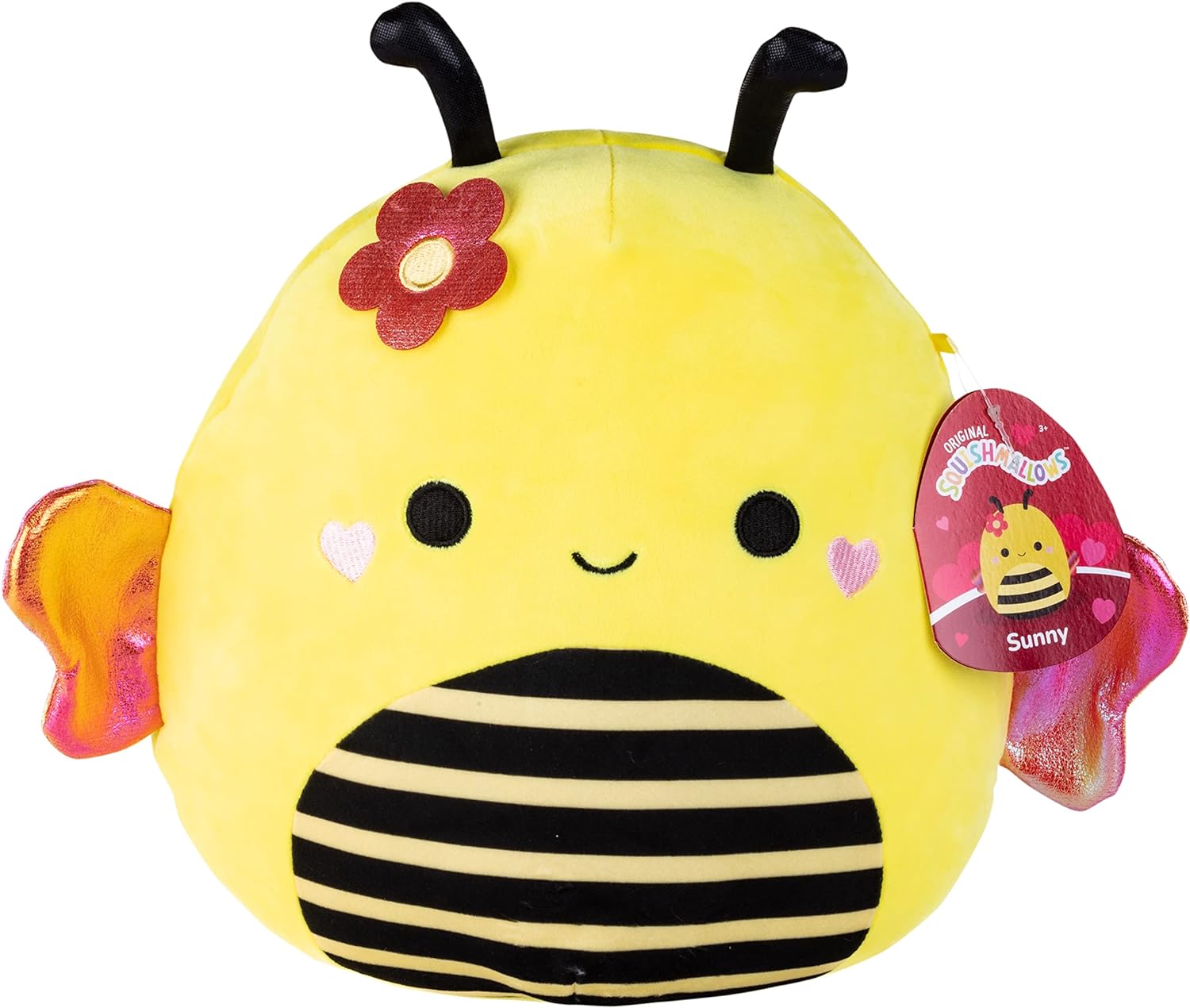 Squishmallows 10 Sunny The Bumble Bee Valentine' Day Plush - Official Kellytoy - Collectible Cute Soft & Squishy Bee Stuffed Animal Toy - Gift for Kids, Girls, Boys & Girlfriends - 10 Inch