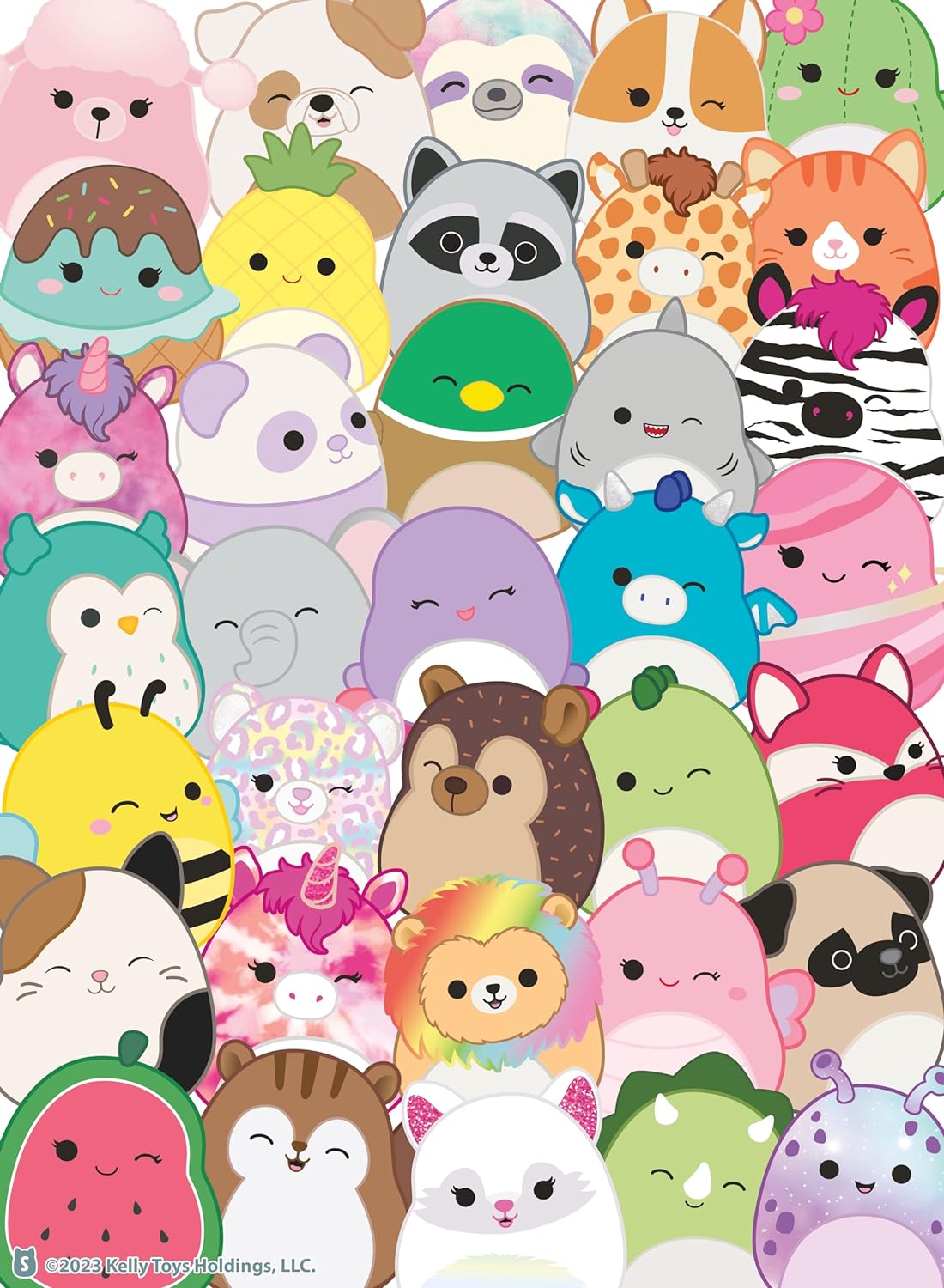 Buffalo Games - Squishmallows - Buddies - 100 Piece Jigsaw Puzzle for Families Kids Puzzle Perfect for Game Nights - Finished Size 15.00 x 11.00