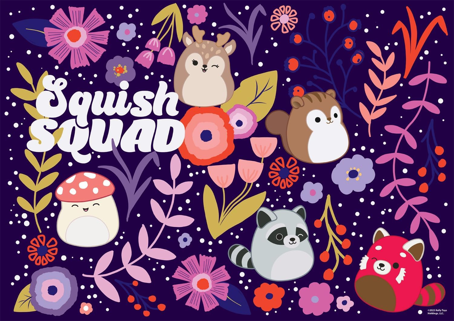 Buffalo Games - Squishmallow - Squish Squad - 500 Piece Jigsaw Puzzle for Adults Challenging Puzzle Perfect for Game Nights - 500 Piece Finished Size is 21.25 x 15.00