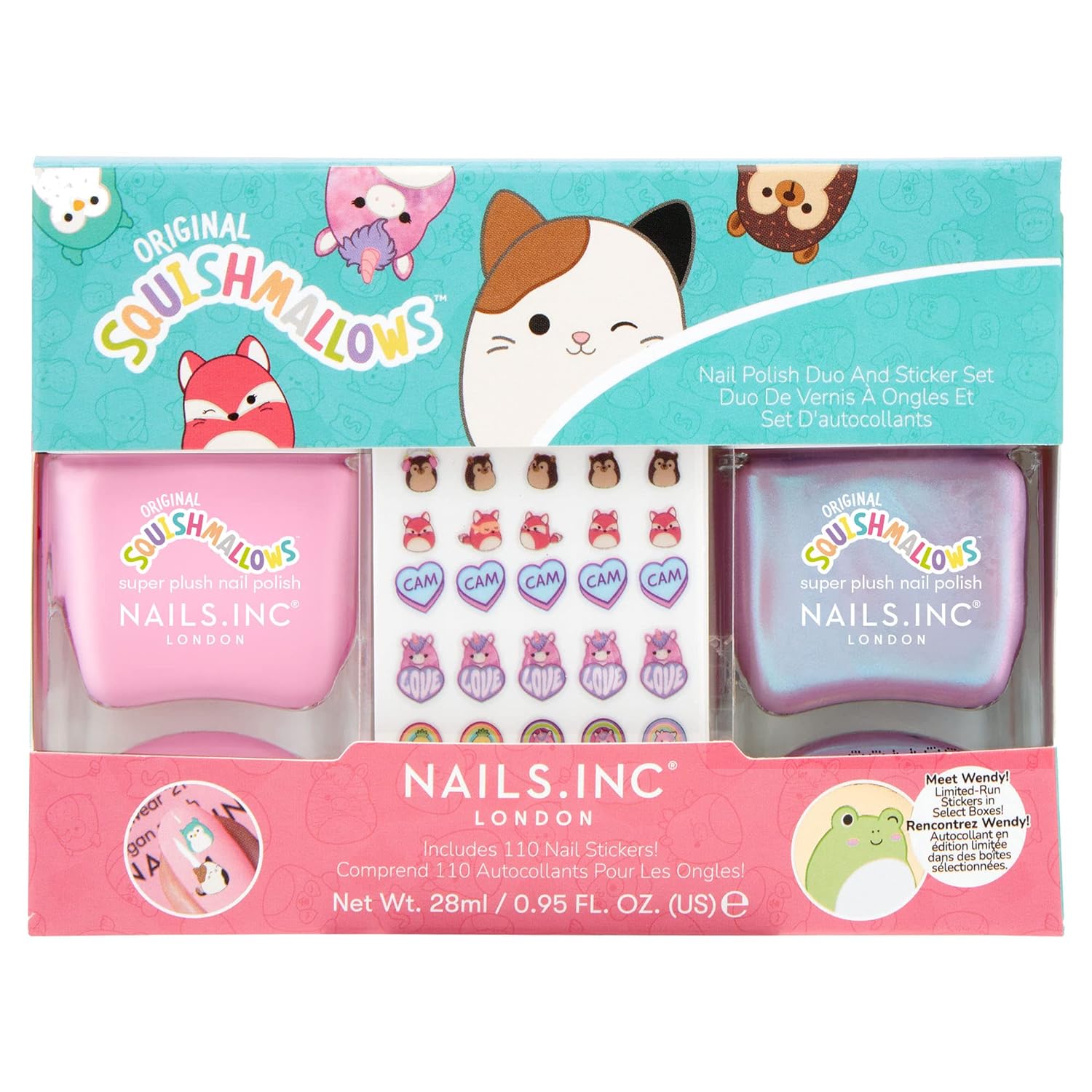 Nails.INC x Squishmallows Nail Polish Duo And Stickers