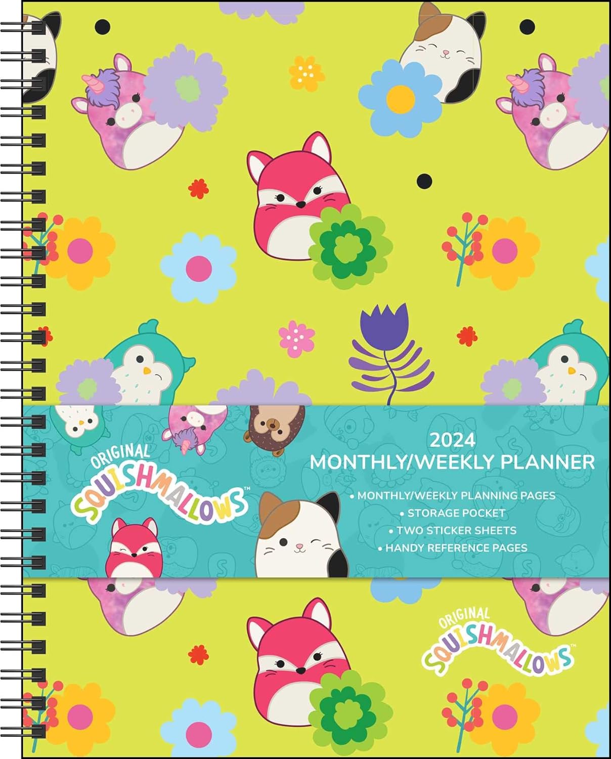 Squishmallows 12-Month 2024 Monthly/Weekly Planner Calendar Calendar  Engagement Calendar, August 15, 2023