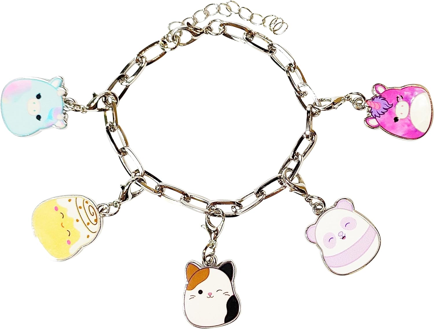 LUV HER Squishmallow Girls Add A Charm Box Set with 1 Charm Bracelet & 5 Interchangeable Charms - Ages 3 