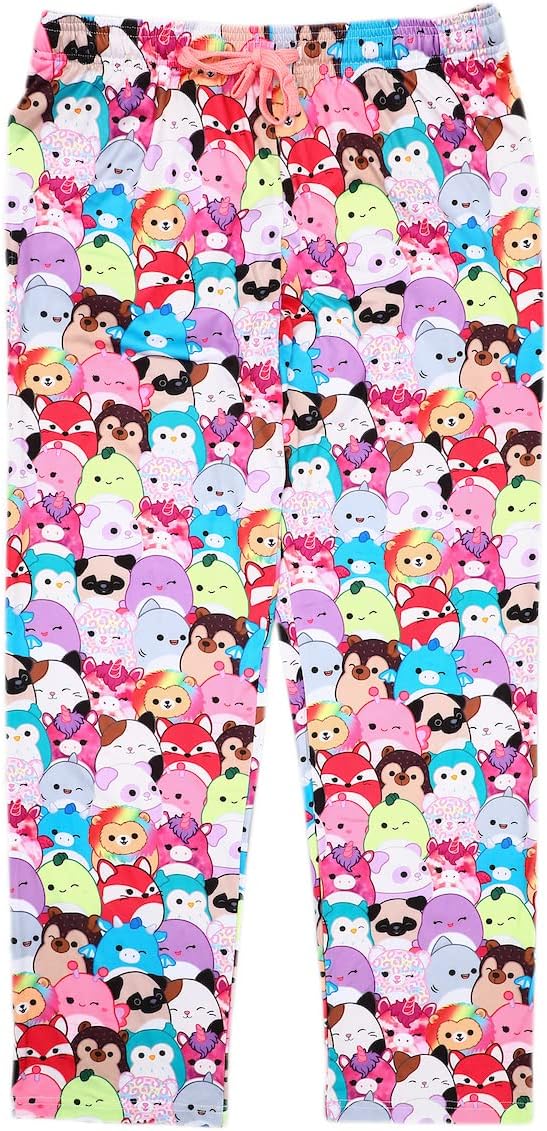 Squishmallows Collection Multi-Colored AOP Women' Sleep Pajama Pants