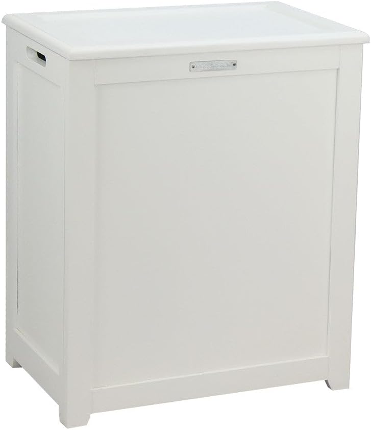 Oceanstar RH5513WHITE Storage Laundry Hamper, White