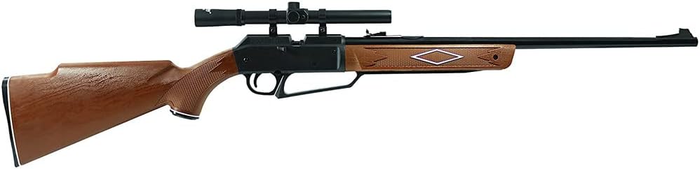 Daisy 880 Air Rifle with Scope, Brown, 177 Caliber