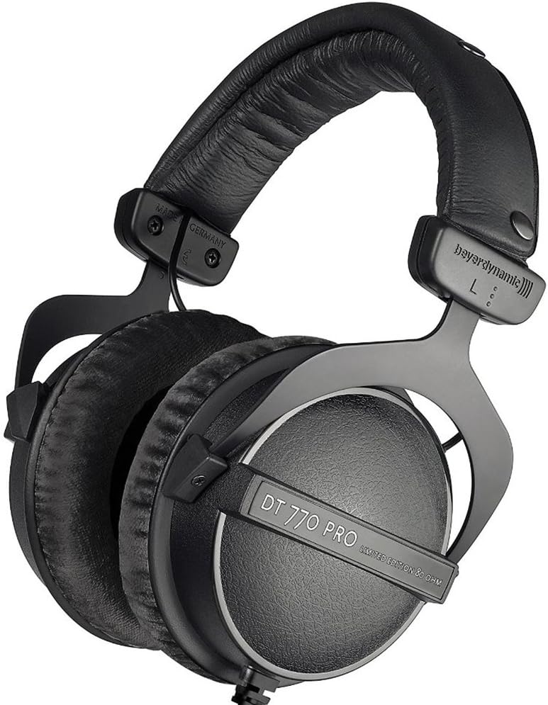 beyerdynamic DT 770 Pro 80 ohm Limited Edition Professional Studio Headphones, Black
