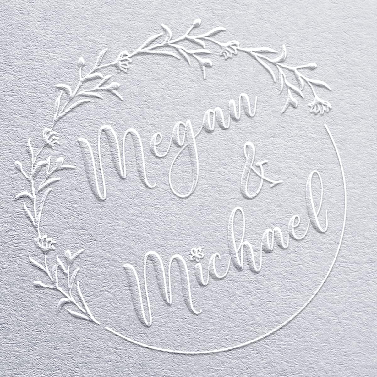 Imprint Shop Custom Wedding Embosser Personalized Wedding Embosser 9 Designs To Choose From! Custom Embosser Stamp Monogram Embosser Name Embosser Floral Wedding Script Labels Mail