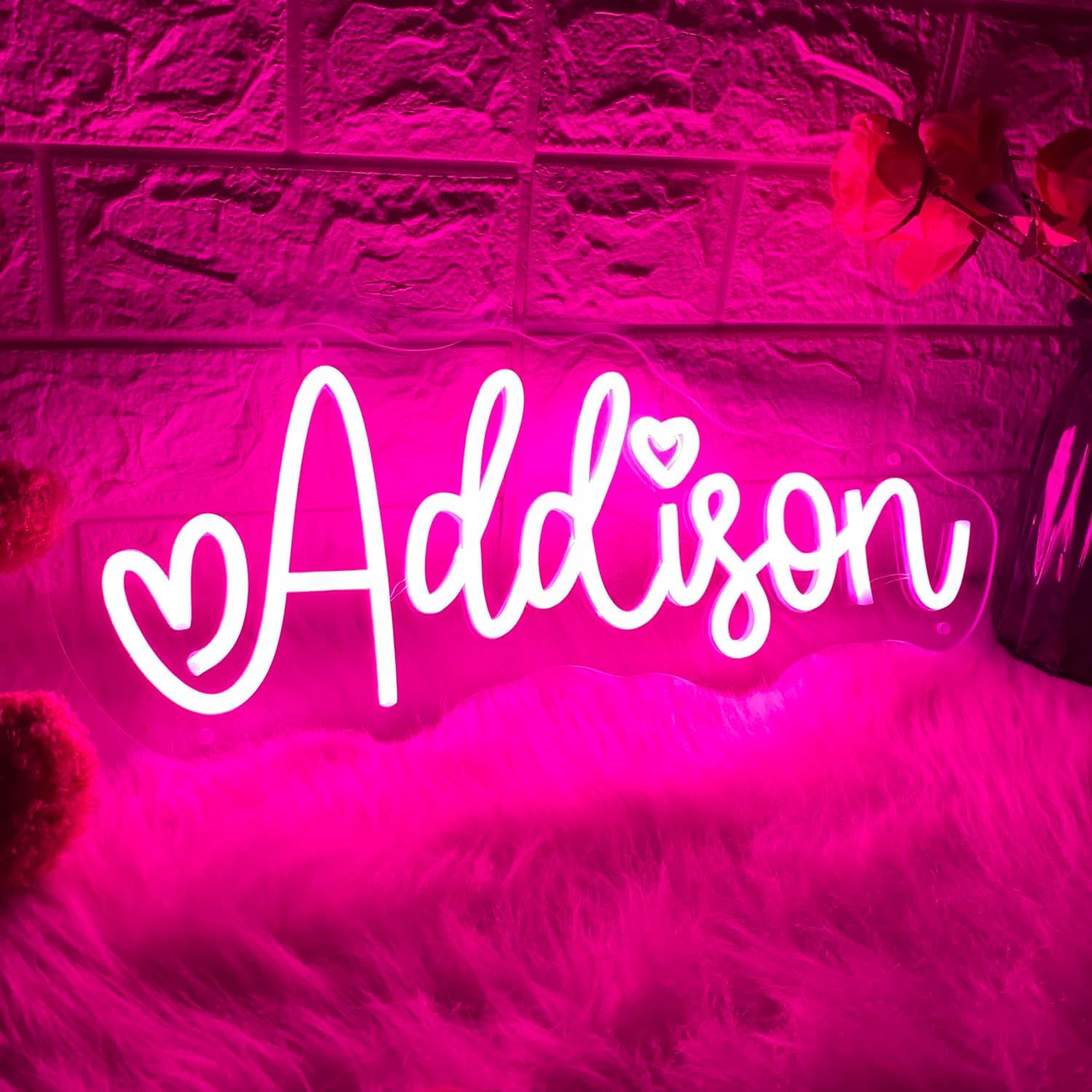 Custom Neon Signs Personalized Neon Signs for Wall Decor Led Neon Lights Signs for Bedroom Wedding Birthday Party Bachelorette or Bar Store Logo Gift Halloween Neon Sign Decorations16 -55