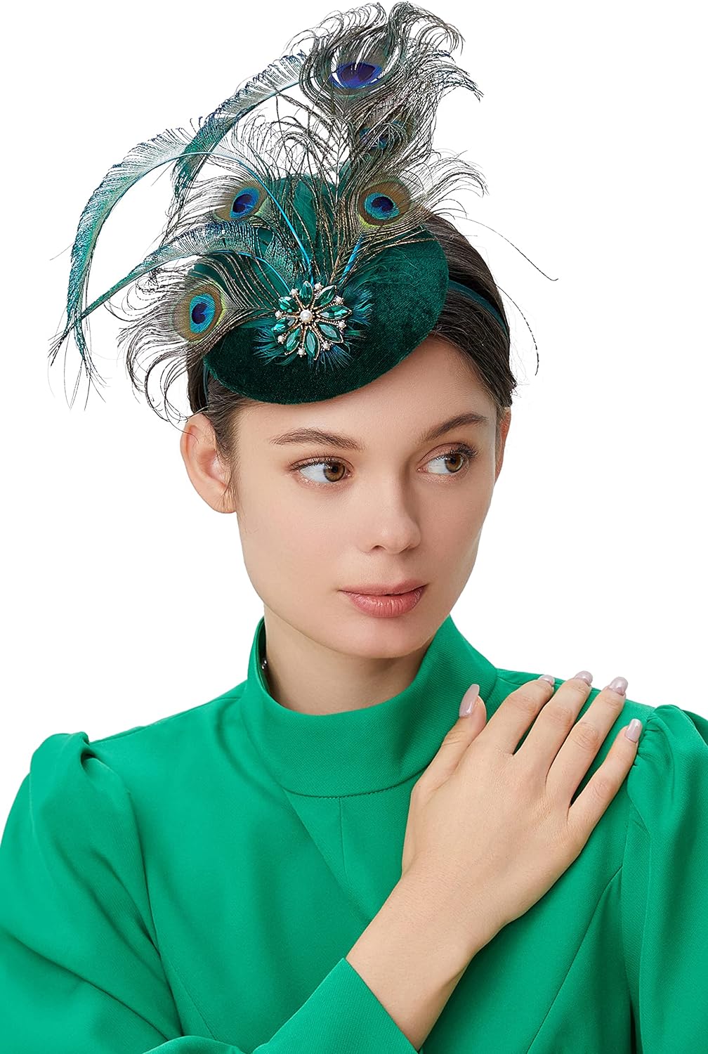 BABEYOND Fascinator Hat Tea Party Kentucky Fascinator Hat Derby Pillbox Hat