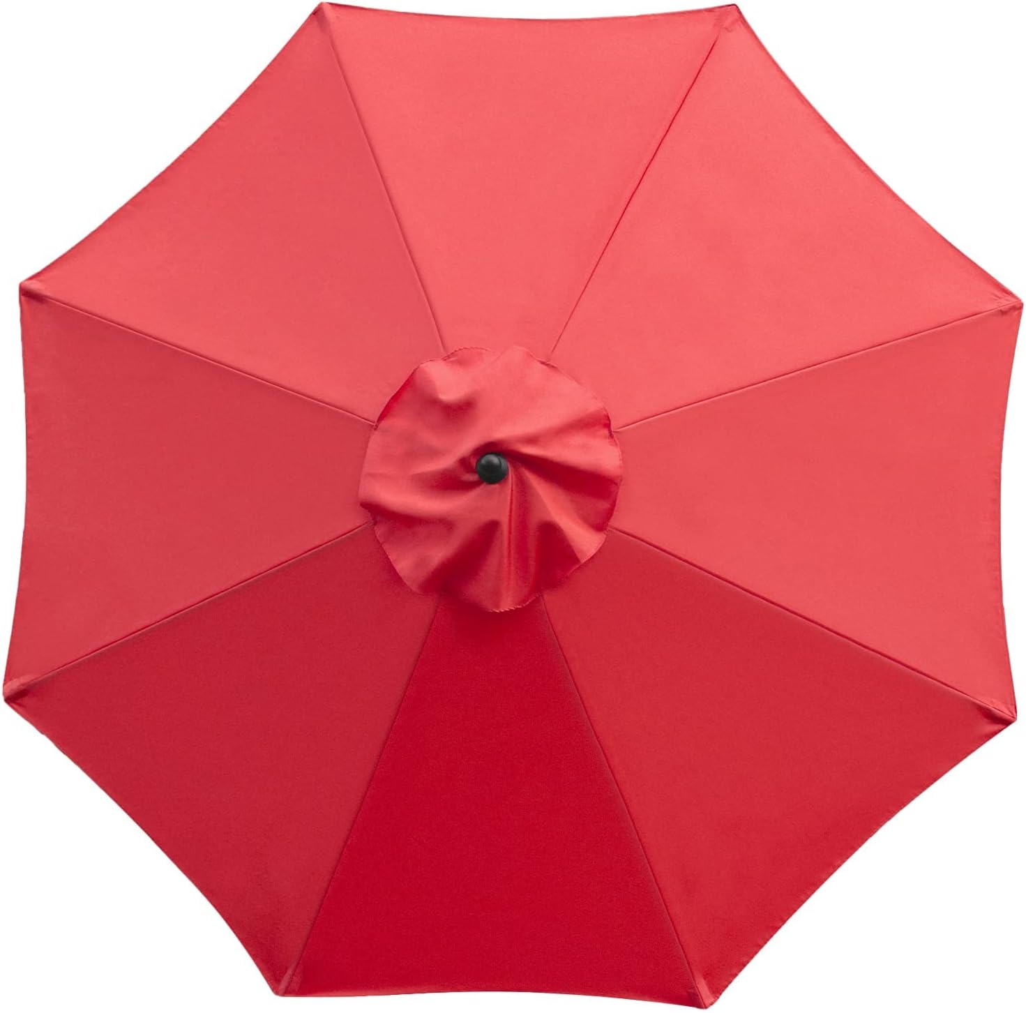 Sunnyglade 9ft Patio Umbrella Replacement Canopy Market Umbrella Top Fit Outdoor Umbrella Canopy (Red)