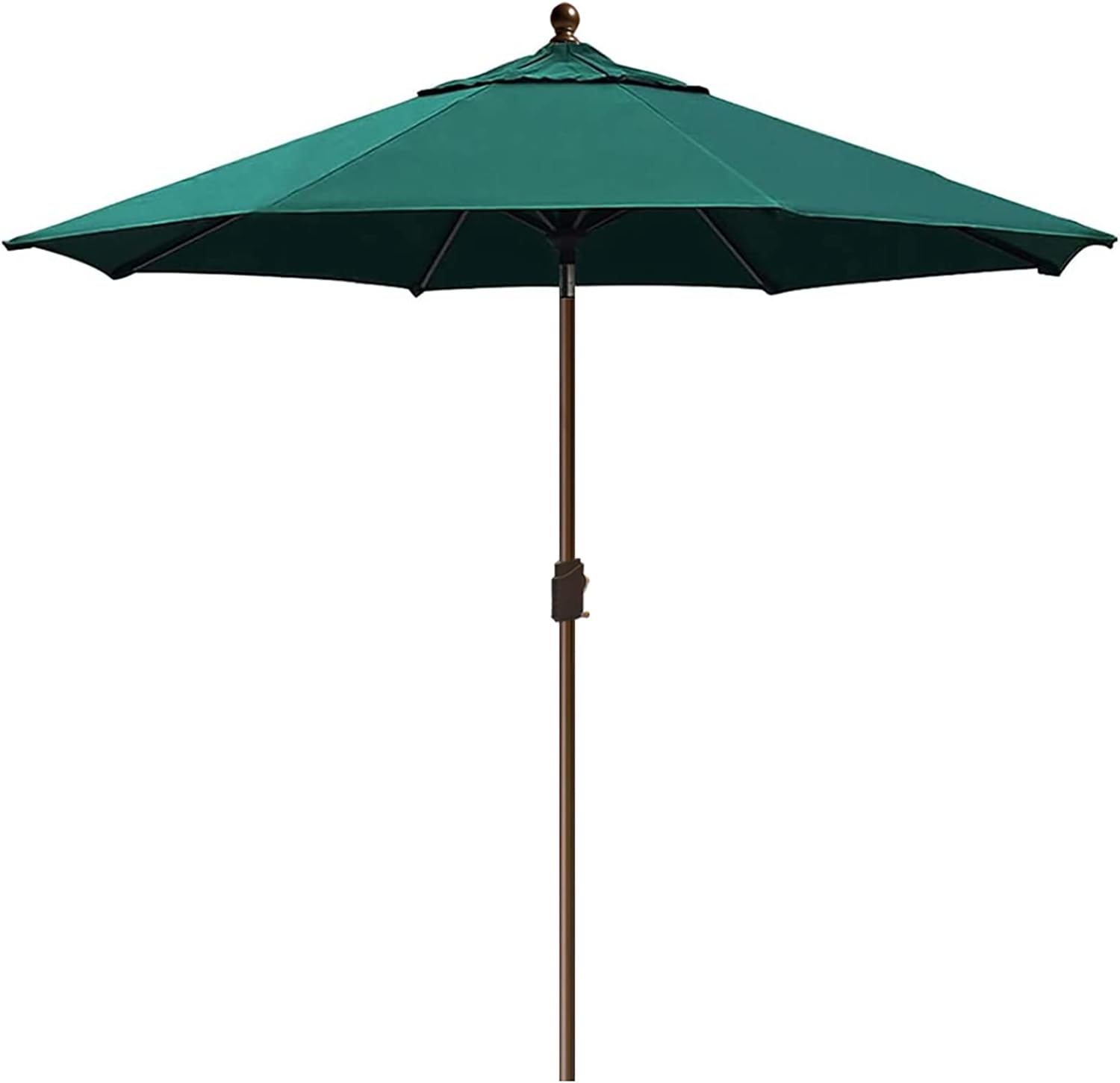 EliteShade USA 10-Year-Non-Fading Sunumbrella 9Ft Market Umbrella Patio Umbrella Outdoor Table Umbrella with Ventilation, Forest Green