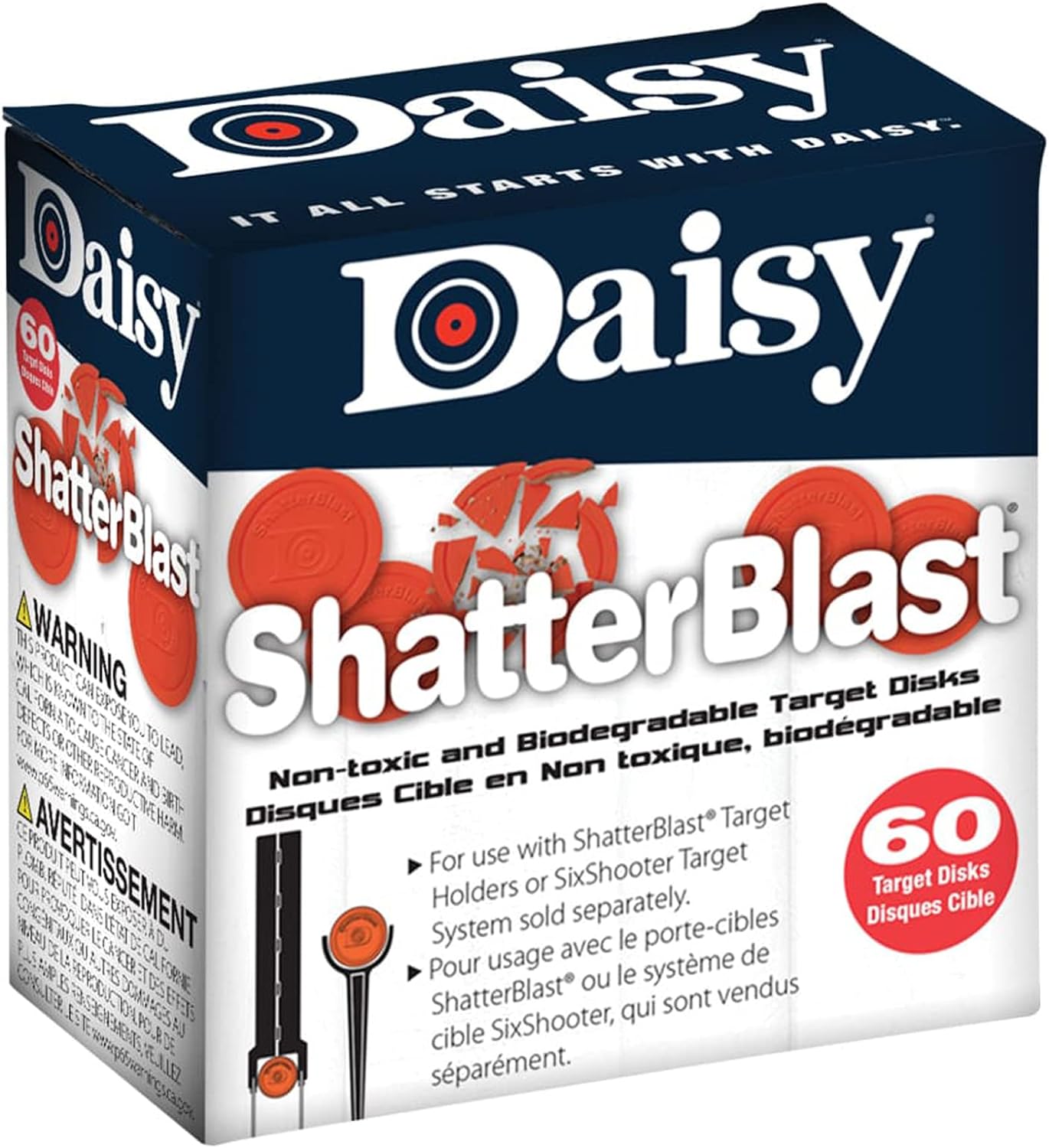 Daisy Shatterblast Refill Disks, 60 Pack