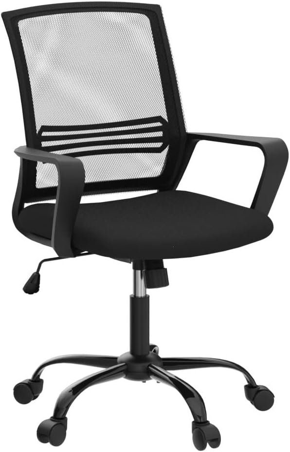 PEOM LIFE Office Chair, 21D x 18W x 35H in, Black