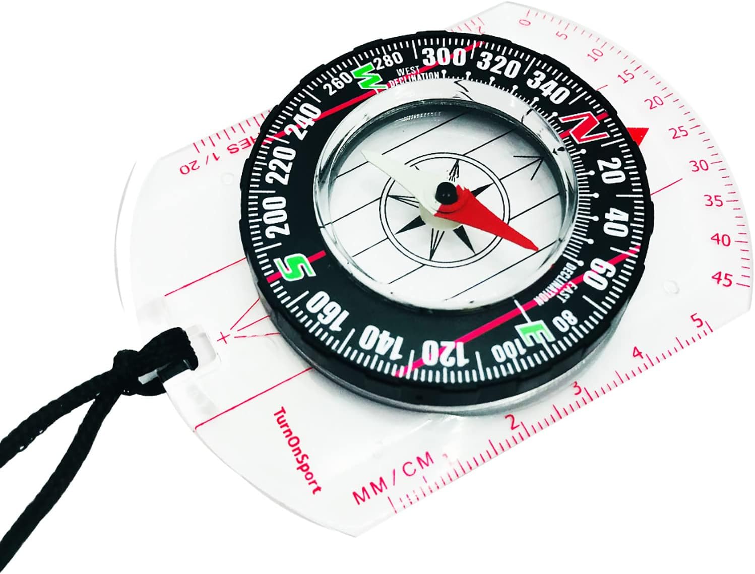 Orienteering Compass - Hiking Backpacking Compass - Advanced Scout Compass Camping and Navigation - Boy Scout Compass Kids - Childrens Compasses for Map Reading - Baseplate Compass Survival