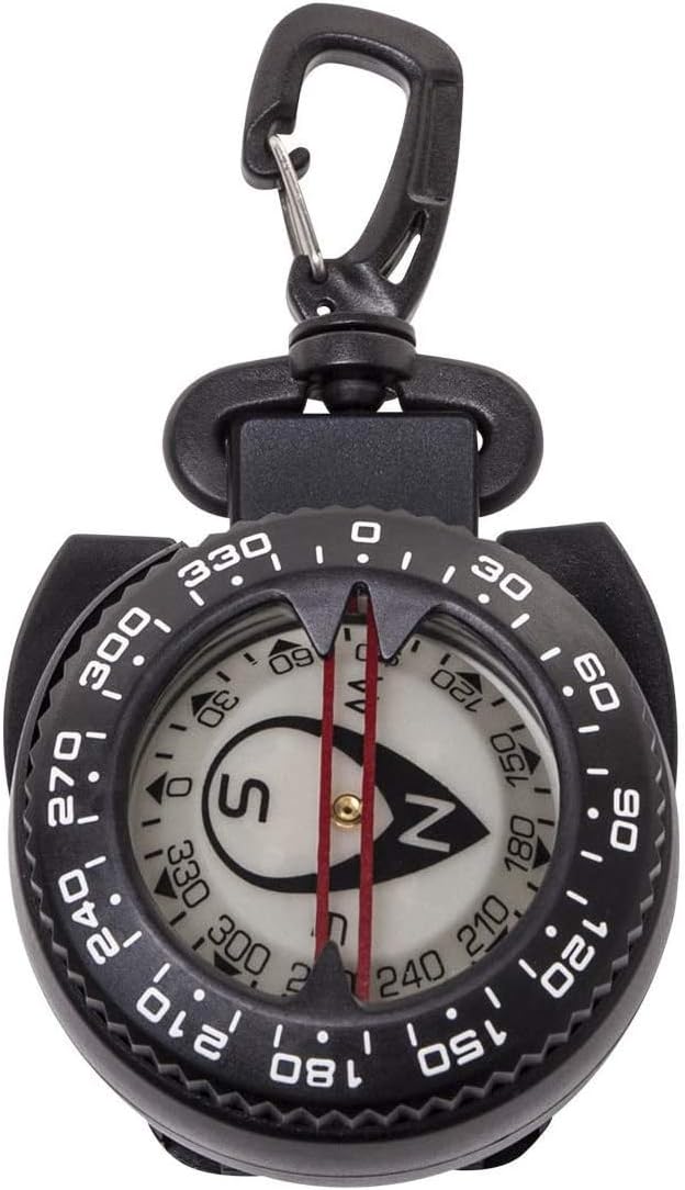 Trident Scuba Diving Compass, Waterproof Oil Filled Compass for Scuba, Camping, Kayaking and Outdoor Sports