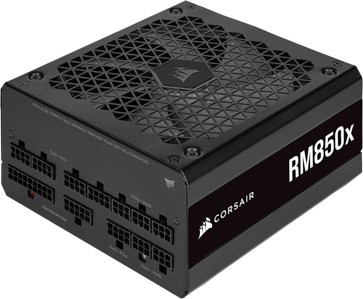 Corsair RM850x (2021) Fully Modular ATX Power Supply - 80 PLUS Gold - Low-Noise Fan - Zero RPM - Black