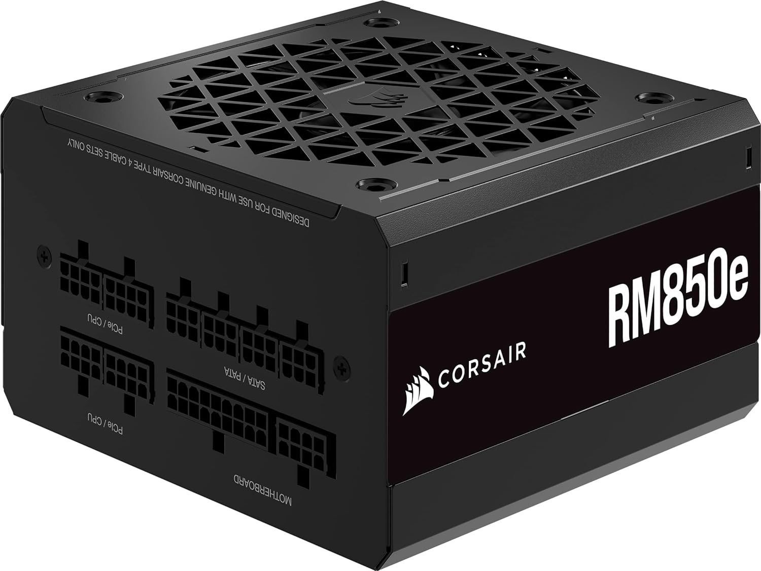 Corsair RM850e (2023) Fully Modular Low-Noise Power Supply - ATX 3.0 & PCIe 5.0 Compliant - 105C-Rated Capacitors - 80 Plus Gold Efficiency - Modern Standby Support - Black