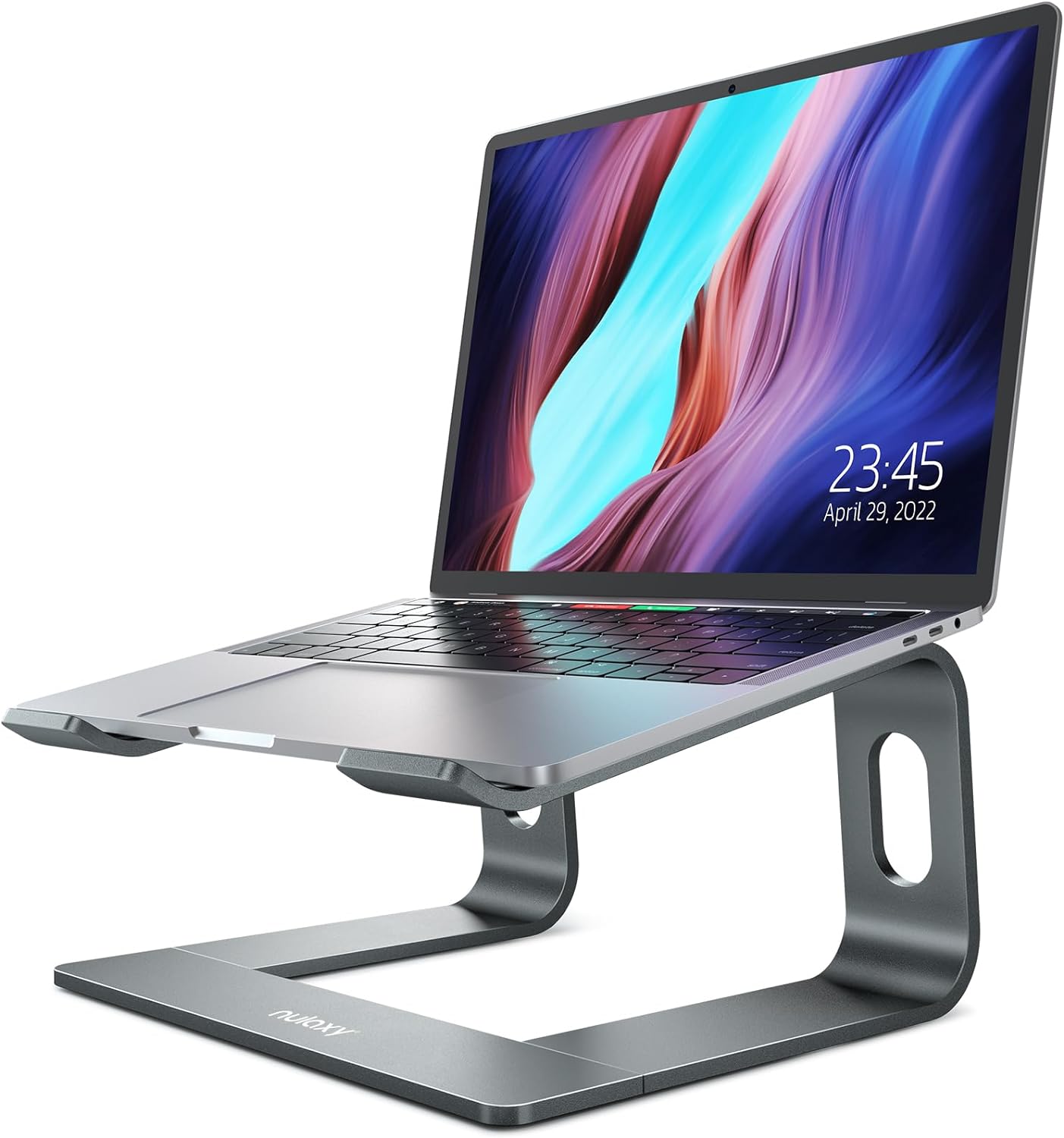 Nulaxy Laptop Stand, Detachable Ergonomic Laptop Mount Computer Stand for Desk, Aluminum Laptop Riser Notebook Stand Compatible with MacBook, Dell XPS, All 10-16