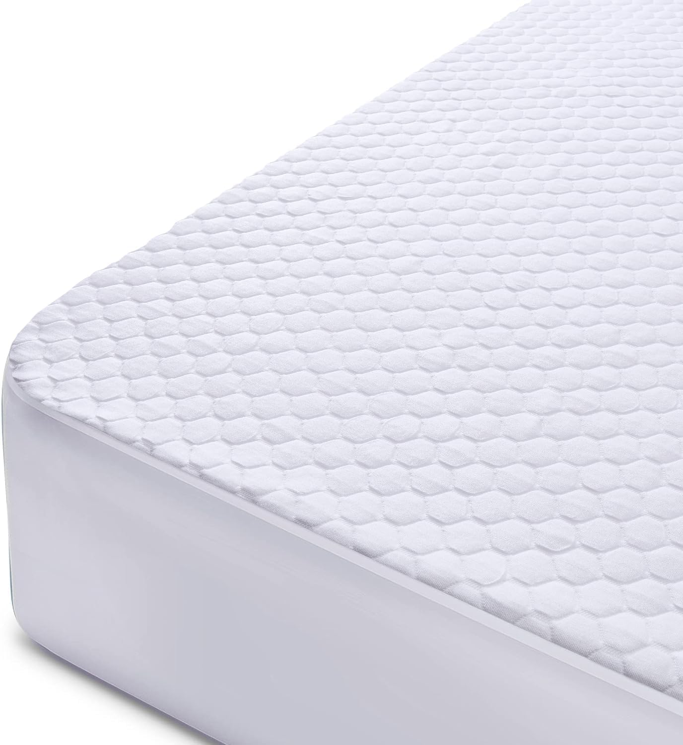 Queen Size Mattress Protector, Waterproof Bamboo Rayon Mattress Pad Cover with Deep Pocket for 6-18 inches Mattress