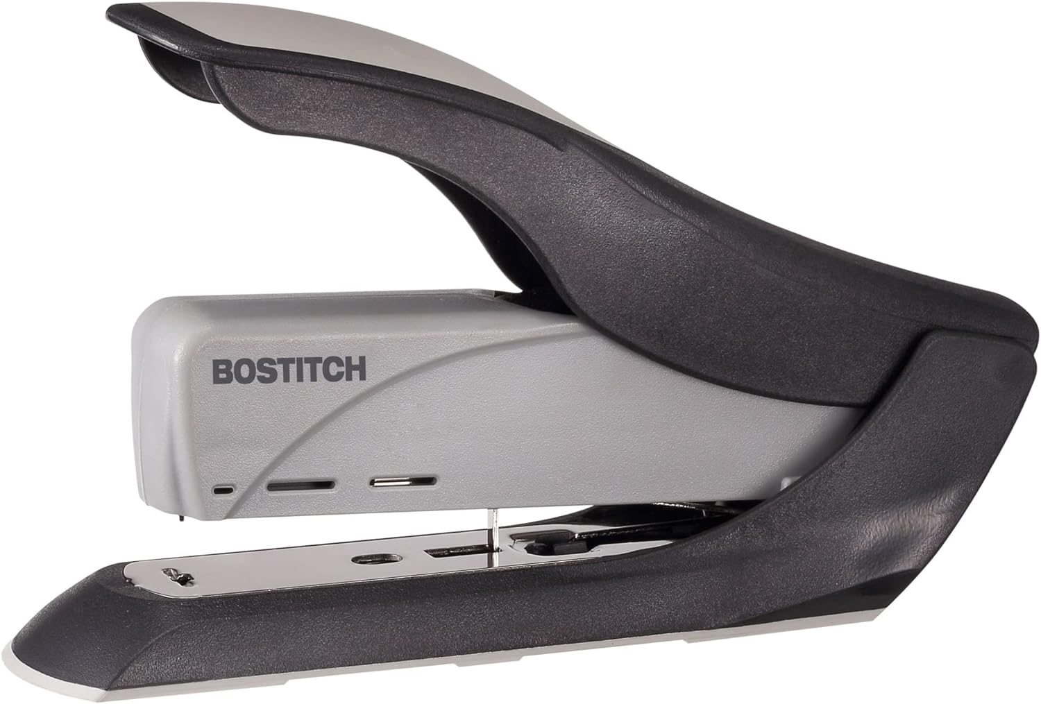 Bostitch 60 Sheet Heavy Duty Stapler - Two Fingers, No Effort, Spring Powered Stapler - Gray (1200)