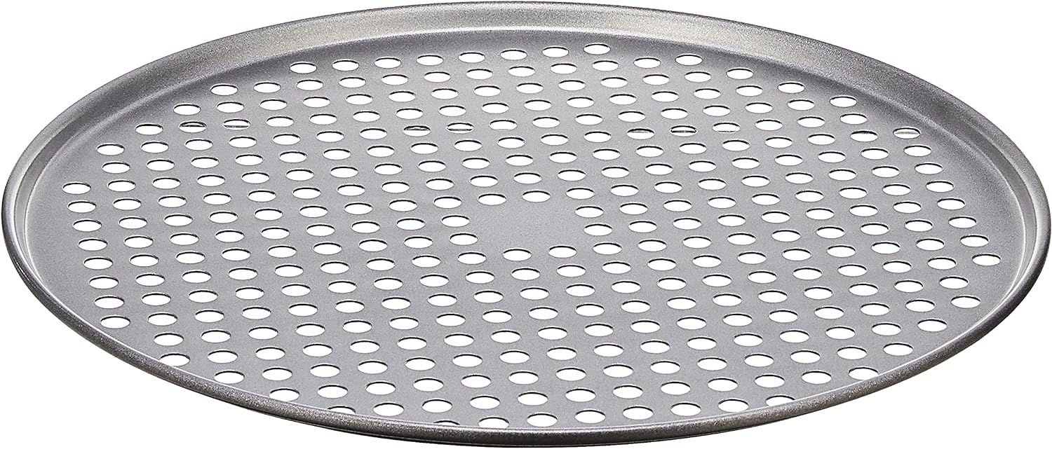 Cuisinart 14-Inch Pizza Pan, Chef' Classic Nonstick Bakeware, Silver, AMB-14PPP1