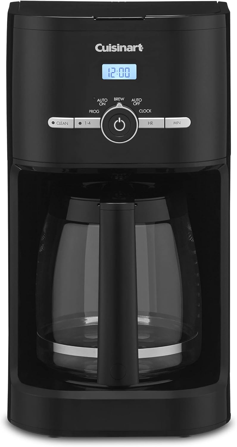 Cuisinart DCC-1120BK Classic 12-Cup Programmable Coffeemaker, Black