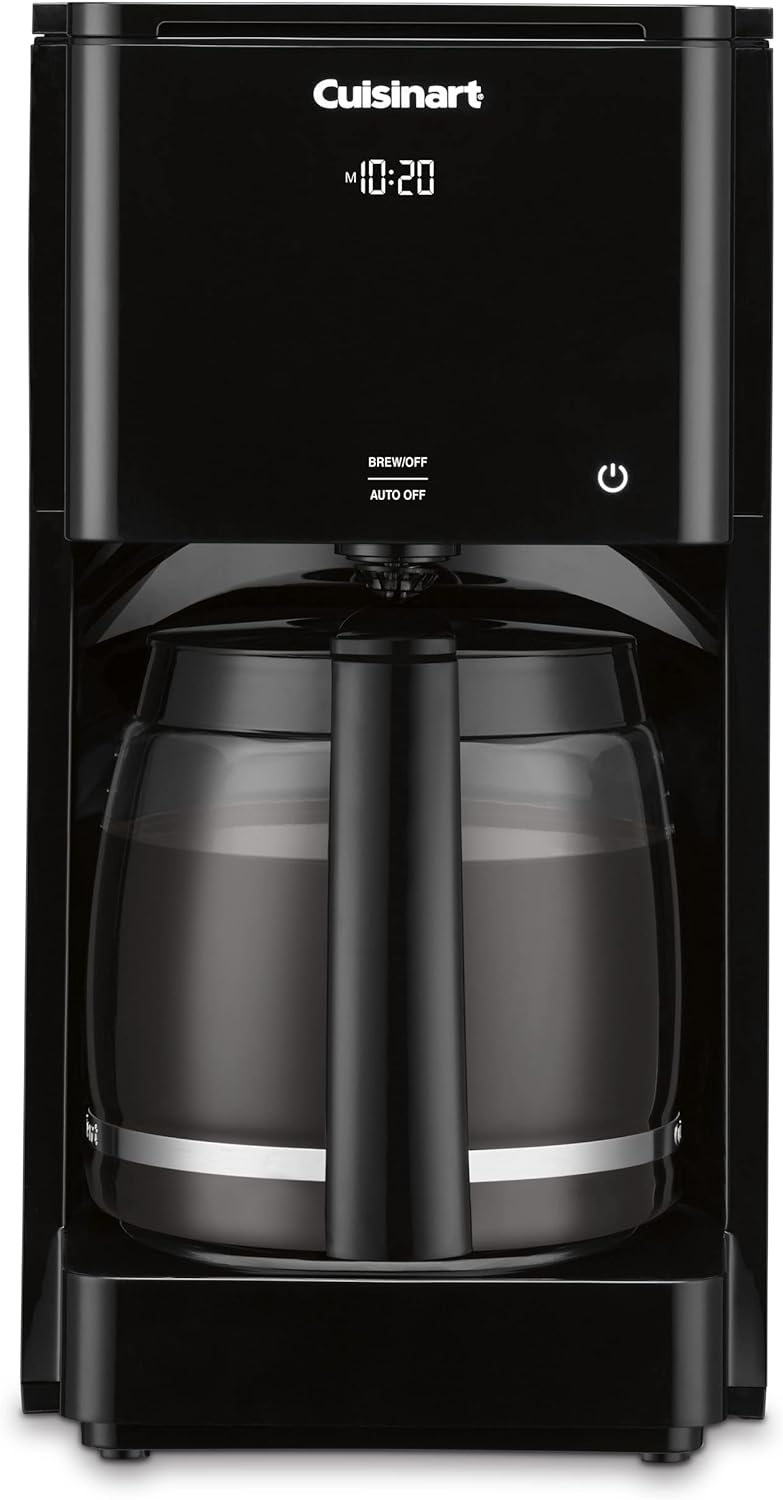 Cuisinart DCC-T20 14-Cup Programmable Coffeemaker Touchscreen, Black