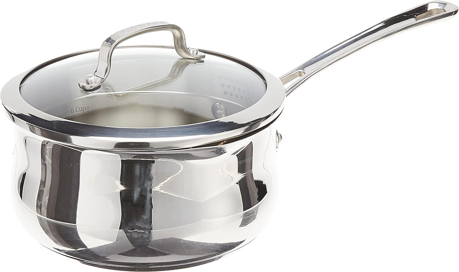 Cuisinart 419-18P 2-Quart Pour Saucepan with Cover Contour Cookware, Stainless Steel