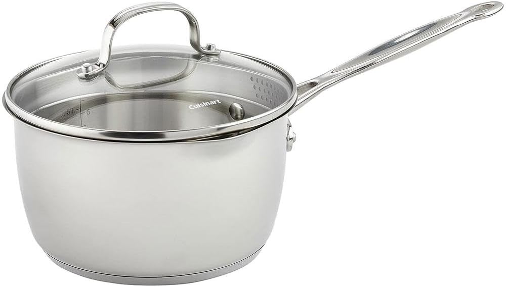 Cuisinart 719-18P Chef' Classic Stainless 2-Quart Saucepan with Cover,Silver