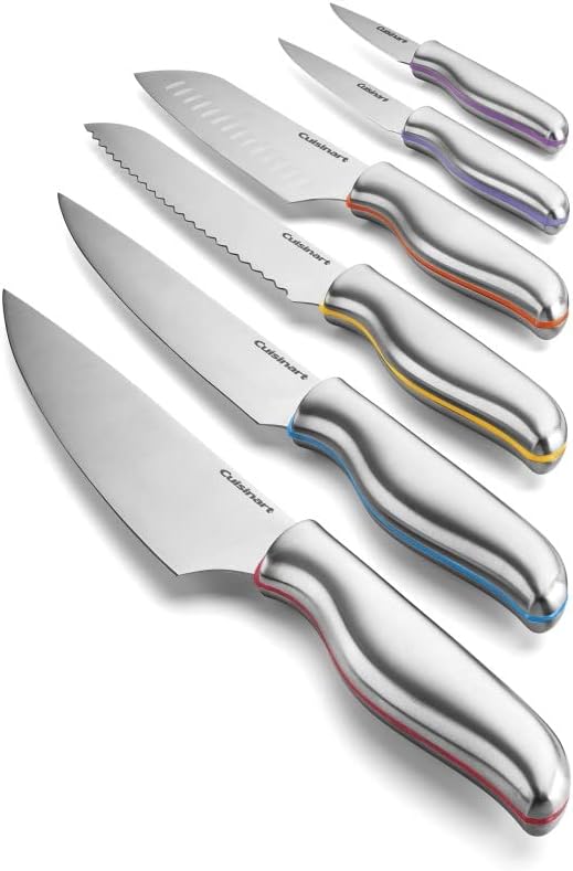 Cuisinart C77-12PCS 12 PC Classic Cutlery Color Band Collection