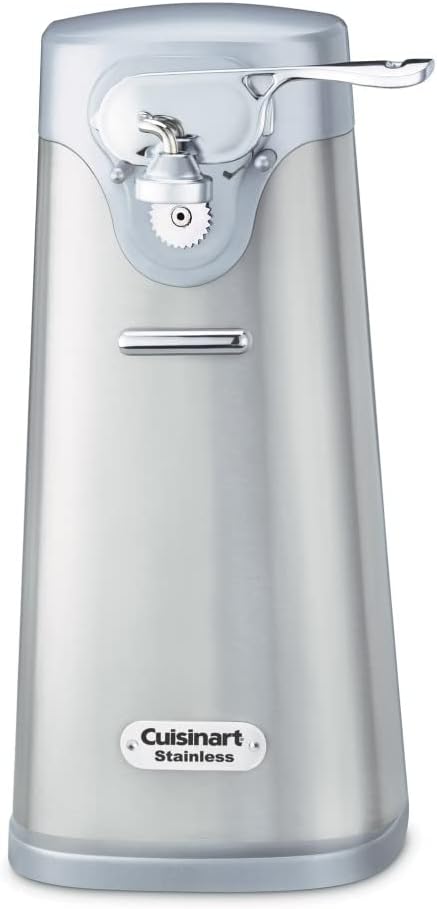 Cuisinart SCO-60 Deluxe Electric Can Opener, Quality-Engineered Motor System Allows you to Open Any Size Can, Stainless Steel