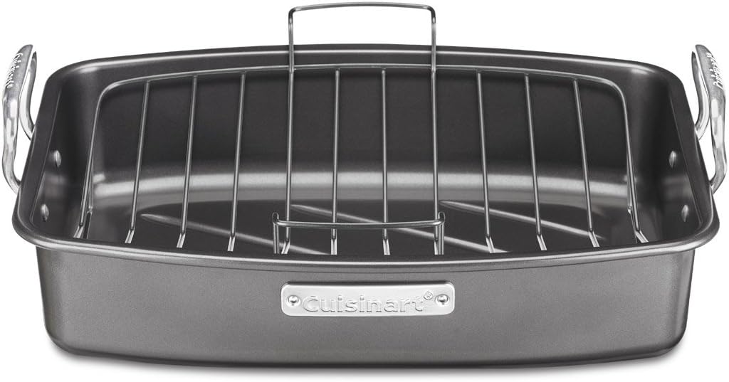 Cuisinart ASR-1713V Ovenware Classic Collection 17-by-13-Inch Roaster with Removable Rack